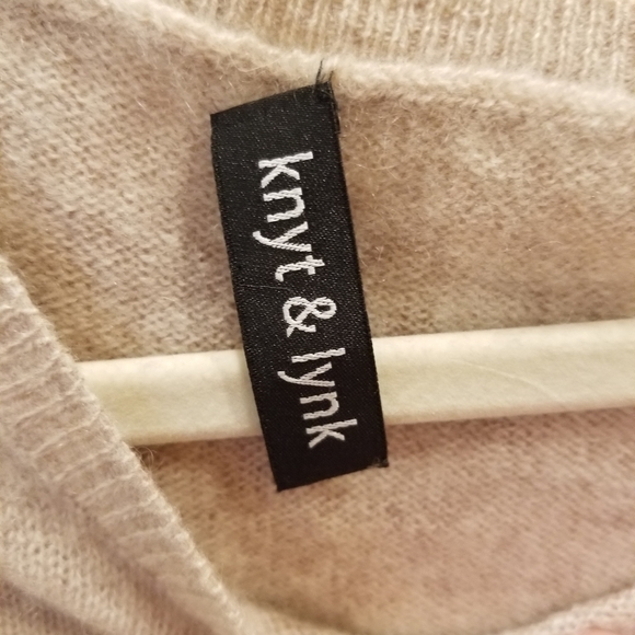 Knyt & Lynk Cashmere Sweater Long Sleeve crew L - Picture 3 of 10